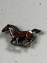 Vintage Small Copper Racing Horse Mustang Bolo Clip  – cord is 36 inches long in - $11.29