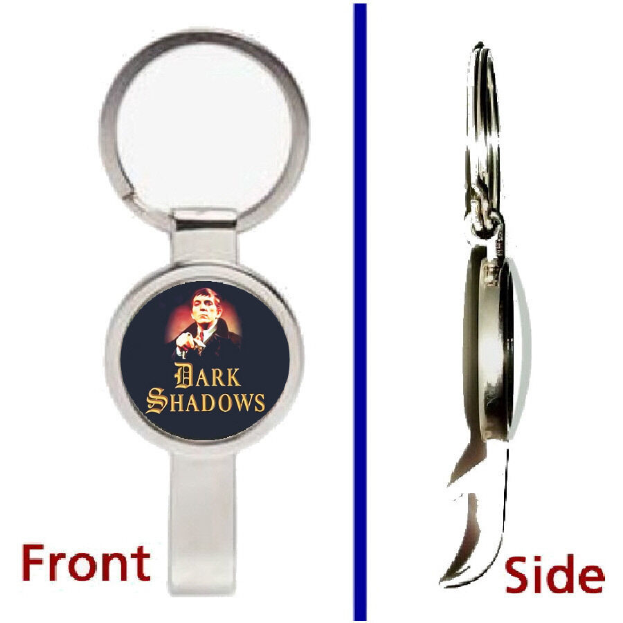 Dark Shadows Barnabas Collins Pendant Keychain silver tone secret bottle... - $12.47