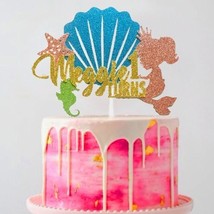 Mermaid Cake Topper || Theme Cake Topper || Customize Cake Topper || Nam... - £11.76 GBP