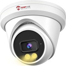 Anpviz 5Mp Poe Ip Camera, Built-In Mic, 512Gb Sd Slot, Poe Security, U S... - $68.99