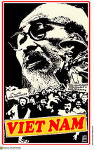 Political Solidarity Poster.Vietnam history Ho Chi Minh leader.Cold War.as24 - £10.45 GBP