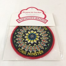New Vintage Patch Badge Travel Souvenir The Rose Window York Minster England 3.5 - £17.40 GBP