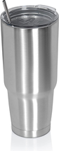 Maxam XPAC 44 Ounce Double Vacuum Wall Stainless Steel Tumbler with Lid, Silver, - £33.32 GBP