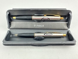 Parker Classic Pen & Mechanical Pencil Set Takeda Engraved Both Work - $49.49