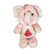 Vintage 1984 Kenner Lotsa Heart Elephant Care Bears Pink Stuffed Animal Plush - £43.90 GBP