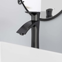 Matte Black Single Handle Bathroom Faucet - $71.99