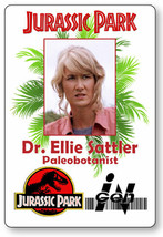 Dr Ellie Sattler Jurassic Park Name Badge Prop Halloween Cosplay Pin Back - $15.24