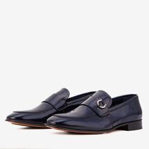 Vinci The Blackwell Navy Patent Bit Loafer Men Shoe image 2