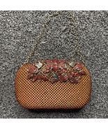 Red Crystal Rhinestone Bejeweled Metal Clasp Clutch Purse 6.5”x4” - Heav... - €24,05 EUR