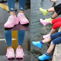 Unisex Reusable Waterproof Rain Shoes Covers Silicone Outdoor Rain Boot - £9.55 GBP