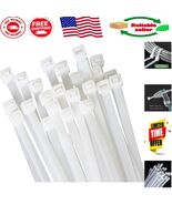 18-Inch White Zip Ties: 100-Pack with 60 lbs Strength for Ultimate Control - $280.49 MXN