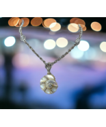 Judith Ripka Nautilus Seashell Sterling Pendant Silver 16 inch Necklace ... - £147.04 GBP