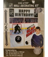 NHL Hockey 6 ft Birthday Party Scene Setters 5-Pc Wall Decorating Kit - NEW - £4.69 GBP