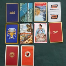 Lot Vintage 10pc Railroad Swap Playing Cards #1 Indian Northern Union Pacific ++ - £30.75 GBP