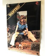 Vintage Schlitz Beer Crate Cowgirl Wanted Poster Brewing Company 20x30 M... - £46.60 GBP