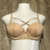 36C Chinese Laundry Super Cute Pushup Underwire Bra ~ Beige ~ Adjustable Straps  - £16.64 GBP