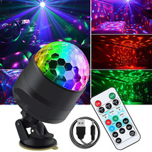 Rgb Luces De Fiesta De Bola De Discoteca Luz Estroboscpica Led Luces Gir... - £24.99 GBP