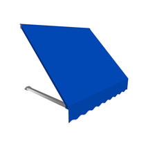 Awntech RR22-US-3BB 3.38 ft. Dallas Retro Window &amp; Entry Awning, Bright Blue - £213.60 GBP