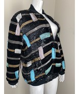 BEAUTIFUL FULLY BEADED 100% silk womens warm jacket - €261,61 EUR