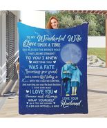 To My Wonderful Wife Velveteen Plush Blanket Birthday Gift For Wife from... - $32.99+