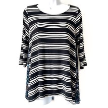 Puella Anthropologie Striped Swing Top Size XS Navy White - $14.00
