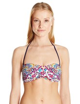 Nanette Lepore Women’s Bandeau Bikini Swimsuit Top, Multi, S - £9.90 GBP