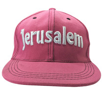 Adjustable Ball Cap Jerusalem Embroidered Hot Pink Snapback Adult Hat  - £7.58 GBP
