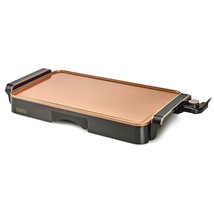 CRUX Electric Griddle with Nonstick Ceramic Coating, Cool-Touch Handles, and Sli - £80.21 GBP