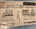 Vintage 25-77A Coast Line Model Train Decals - £7.78 GBP