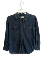 Madewell Womens Shirt Blue Denim Cargo Workshirt Button Up Sz Small - £11.31 GBP