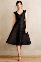 NWT $448 TRACY REESE NIGHT ROSE FLARED FROCK BLACK DRESS 2 - $139.99