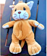Precious Moments Tender Tails Cat Tan Adorable Soft Plush 1998 - $7.12
