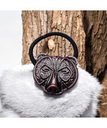 Vintage Bear Head Hair Tie – Tribal Animal Design Hair Accessory - $15.99