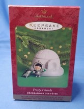 Hallmark Keepsake Christmas Ornament Frosty Friends 2000 Igloo &amp; Eskimo Ed Seal - £11.59 GBP