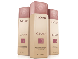 Inoar Professional G. Hair Smoothing Keratin Treatment Kit (3 x 1L/33.8oz) image 2
