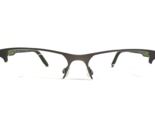 Nike Eyeglasses Frames 8045 076 Gray Rectangular Half Rim 57-17-140 - £48.23 GBP