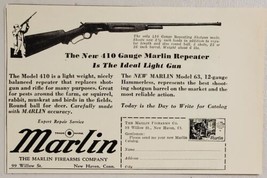 1930 Print Ad Marlin 410 Gauge Repeater Shotgun &amp; 12 Gauge Model 63 New Haven,CT - £6.06 GBP