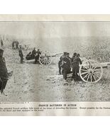 1914 French Artillery Batteries WW1 Frontier Print Antique Military War  - $550.13 MXN