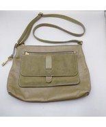 Hunter Green Suede Leather Fossil Purse Shoulder Bag Vintage - $31.89 CAD
