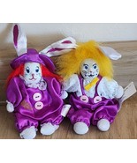 Vintage 1997 Heimann Porcelain Small Circus Clown Bunny Rabbit Set Of 2 ... - £10.61 GBP