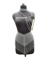 Fashionable Medieval Aluminium Butted 10 mm 16 Guage Chainmail Top With ... - $3,713.17 MXN