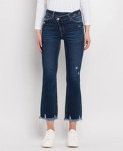 Vervet By Flying Monkey bella high rise crossover waist kick flare jeans in - $50.49