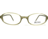 HUGO BOSS Brille Rahmen HB1593 OL Klar Olivgrün Oval Rund 50-19-145 - £51.99 GBP