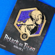 Attack on Titan Annie Leonhart Golden Glitter Enamel Pin - Figure Anime ... - £15.92 GBP