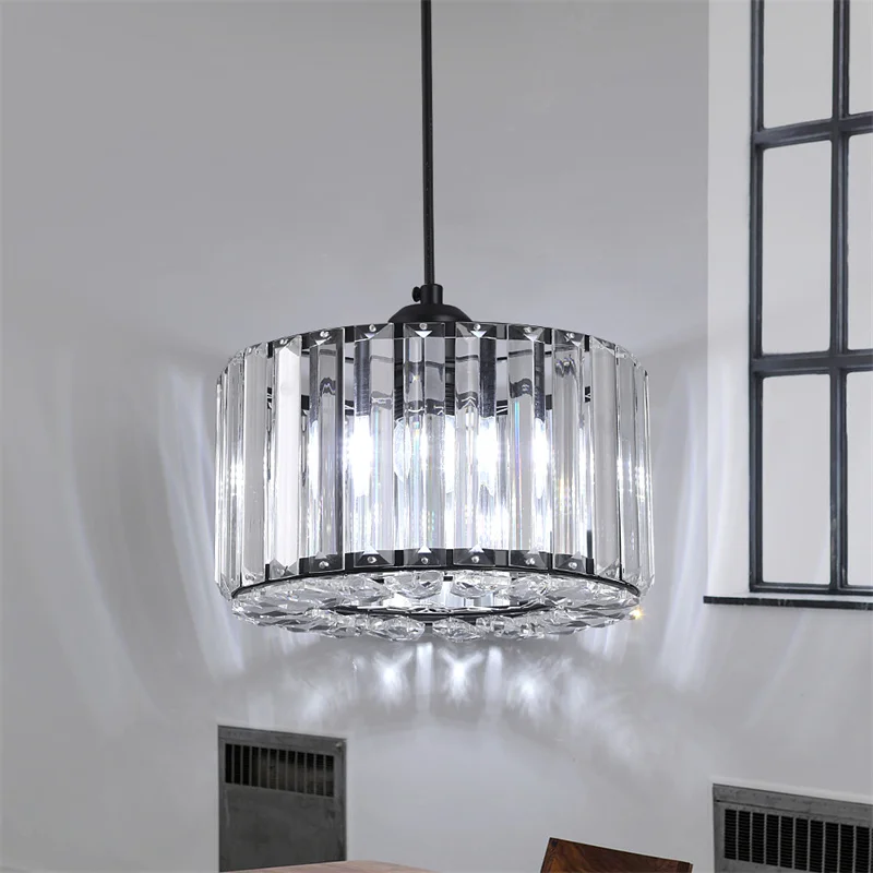 Round Luxury Chandelier Crystal Pendant Lamp Hallway  Bedroom Lustre Din... - $61.99+