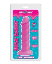 Rock Candy Suga Daddy 7&quot; Silicone Dildo Pink - £21.30 GBP