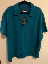 ORIGINAL USE Polo Shirt-NEW 2XL Blue Short Sleeve Cotton/Poly - £11.83 GBP