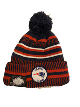 New England Patriots New Era NFL Official Sideline Sport Winter Pom Knit Hat - £11.68 GBP