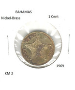 Bahamas 1 Cent, nickel-brass, 1969, KM 2 - £0.78 GBP