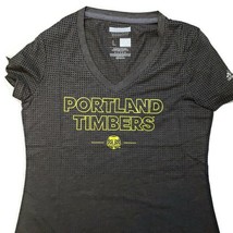 MLS Adidas Portland Timbers Short Sleeve Tee Womens Size L Heathered Grey - $14.96
